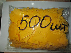 Шпулі пластикові для муліне (500 шт.). Колір жовтий