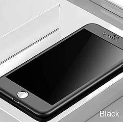 Чехол 360° Iphone 7/Iphone 8 black+ стекло