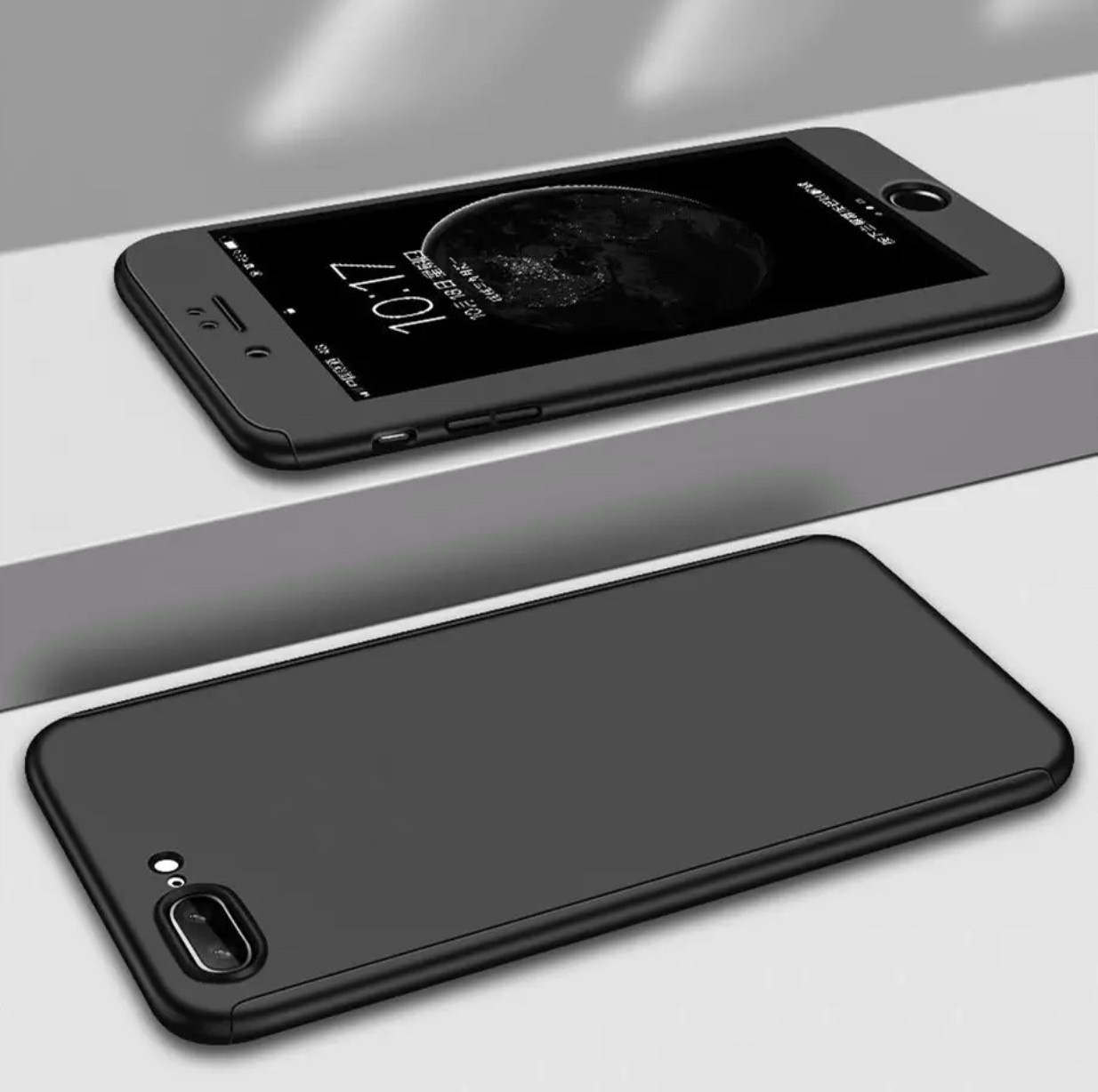Чохол 360 +скло IPhone 7 Plus/Iphone 8 plus , чорний