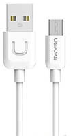 Кабель USAMS Micro USB U-Turn US-SJ098 White