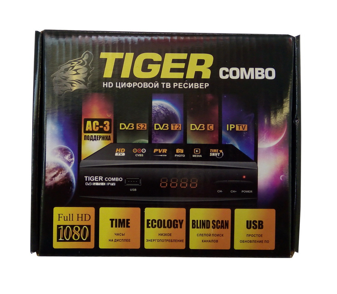 Спутниковый + Эфирный ресивер тюнер Tiger Combo Гарантия 12м. - фото 6 - id-p1164819282