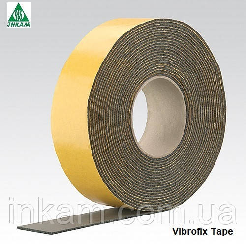 Стрічка зі спіненого каучуку самоклеюча Vibrosil Tape 6х50мм. 15м/рул.