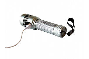 Світлодіодний ручний акумуляторний ліхтар H-842 якісний ліхтарик зум zoom, фото 2