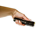 Світлодіодний ручний акумуляторний ліхтар WD 462 якісний ліхтарик зум zoom, фото 3