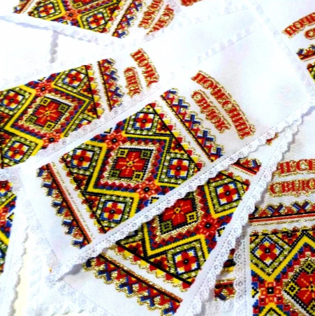 🔥 Хит! Свадебный Рушник-мини "Почесний свідок" 33х6 см, Значек стильный, Р-937