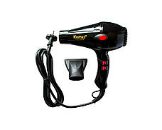 Фен для сушіння укладання волосся Kemei KM-8906 3000 Вт електрофен з іонізацією, фото 3