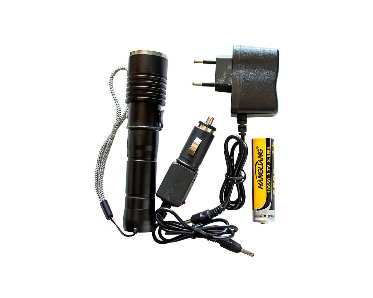 Світлодіодний ручний акумуляторний ліхтар R6-T6 якісний zoom ліхтарик
