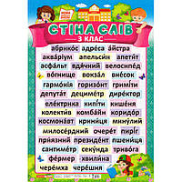 Стіна слів 3 кл (90х60 см)
