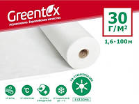 Агроволокно GREENTEX p-30 - 30 г/м², 1,6 x 100 м белое в рулоне