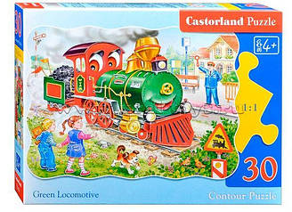 Пазли Castorland Contour Puzzle Веселий паровоз В-03433, 30 елементів
