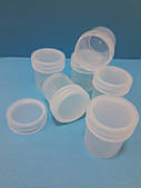 Баночка, 20 мл щільний пластик з кришкою, що загвинчується БЕЛ