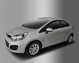 Дефлектори вікон (вітровики) Kia Rio (хетчбек) 2011-2016 (Корея)