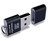 Мінікартидер для micro SD SIYOTEAM SY-T18, Card Reader microSD для USB, адаптер мікрод (чорний), фото 5