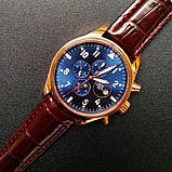 Чоловічий механічний годинник Carnival Grand Brown (автопідзавод, 25 каменів, сапфірове скло), фото 4