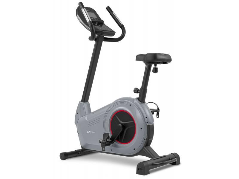 Велотренажер для дому вертикальний електромагнітний до 150 кг Hop-Sport HS-100H Solid gray iConsole + мат