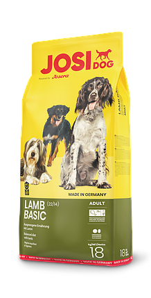 JosiDog Basic Lamb корм для дорослих собак з ягням (18 кг), фото 2