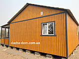 Каркасний дачний будинок 8 м на 9,5 м. Нові технології, фото 9