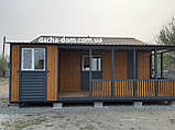 Каркасний дачний будинок 8 м на 9,5 м. Нові технології, фото 3