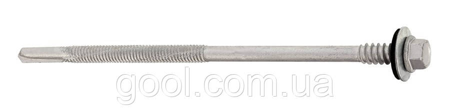 Саморіз 5,5х150мм для сендвіч панелей по металу товщиною до 12мм оцинкований Etanco упаковка 100 штук, фото 1