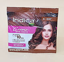 Натуральна фарба для волосся Коричневий 4.00/Indica Crème Hair Color Natural Brown/40 ml (20+20)