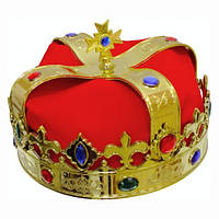 Корона "Монарх" пластик, синт.ткань