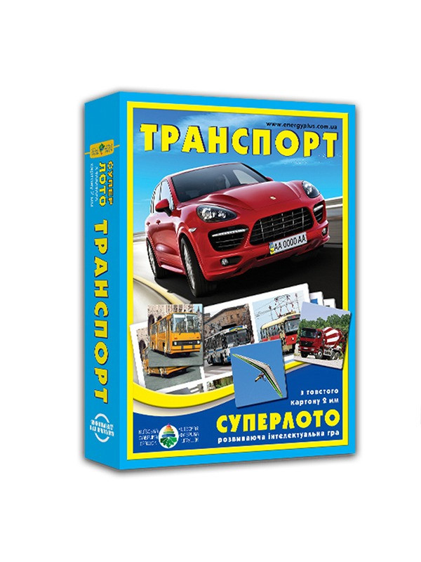 Настільна гра hotdeal супер ЛОТО "Транспорт" 81978, 36 карток