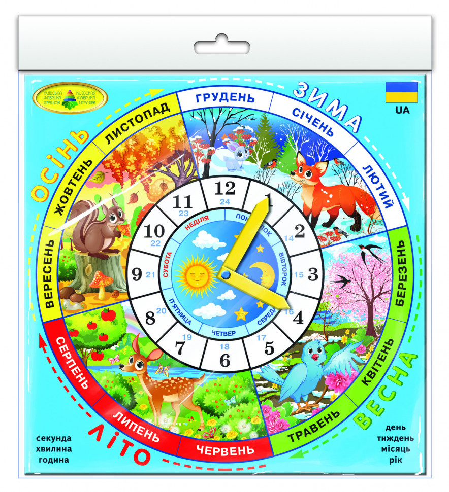 Дитяча настіільна гра hotdeal "Годинник" 82784 укр. мовою, фото 1
