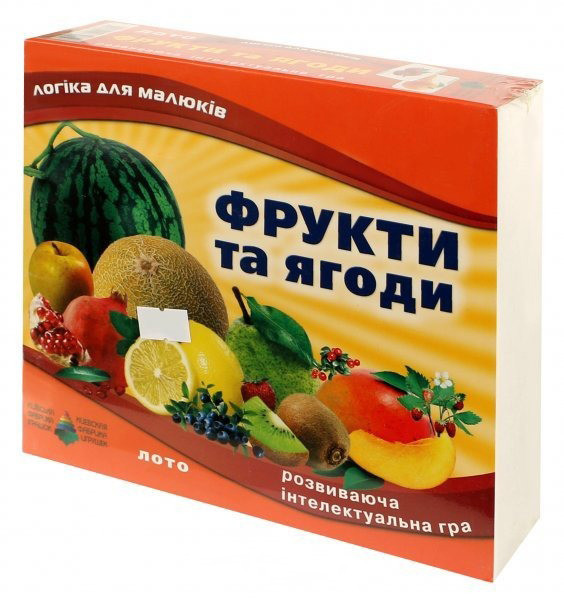 Дитяча настільна гра hotdeal лото "Фрукти і ягоди" 83033, 72 ігрові картки, фото 1