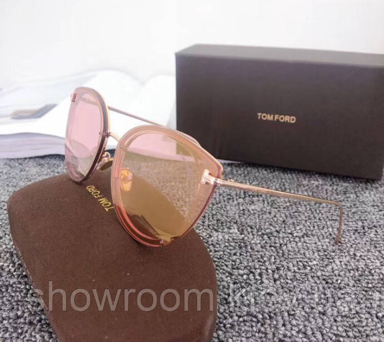 Жіночі сонцезахисні окуляри в стилі Tom Ford (7297) rose