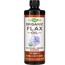Органічна лляна олія Nature's Way "Organic Flax Oil" (720 мл)