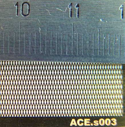 Фототравлення для моделювання. Сітка коса. Осередок 0.5х1.6mm. ACE S003, фото 3