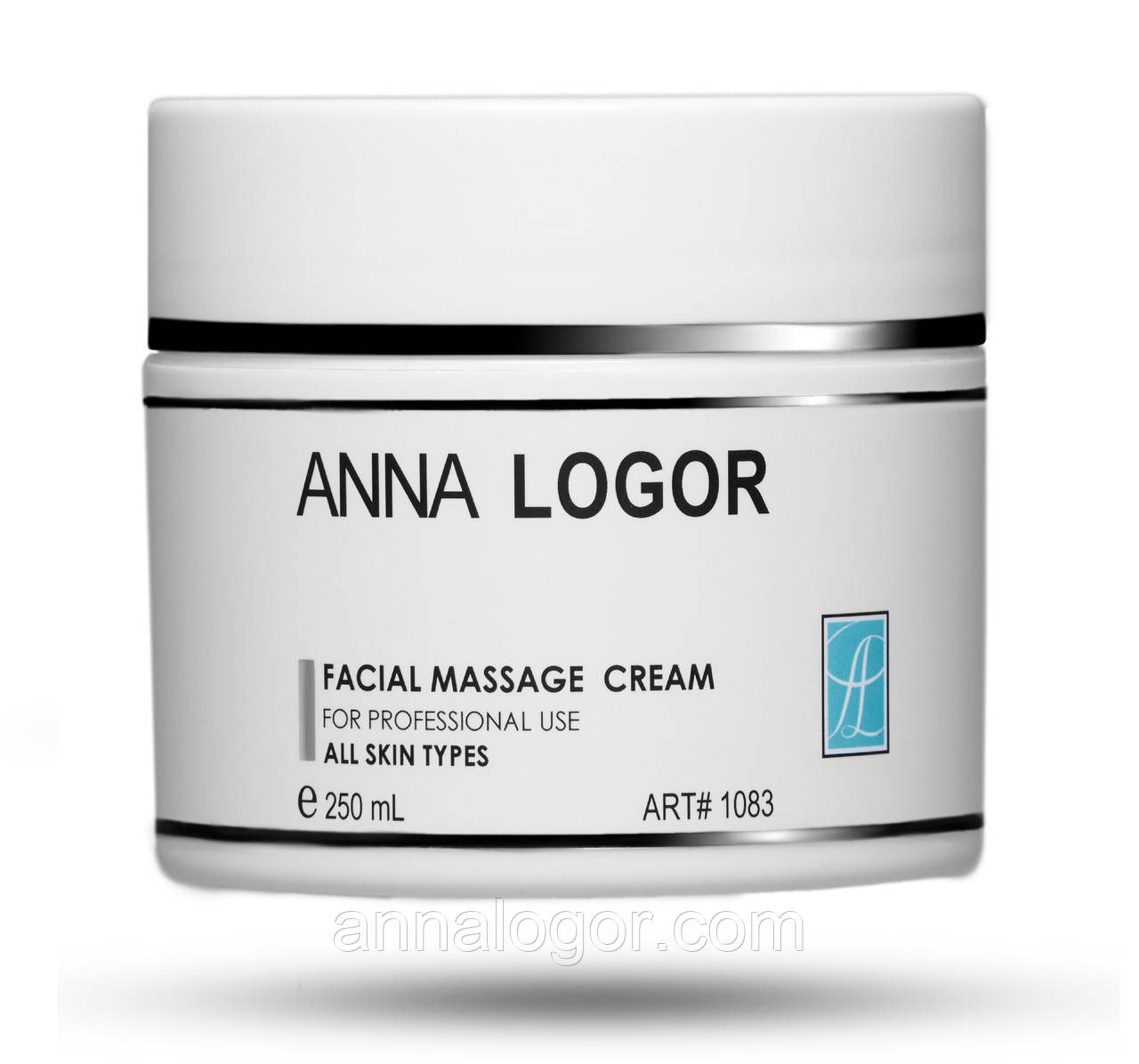 Масажний крем для обличчя Art.1083 Anna Logor Facial Massage Cream 250 ml