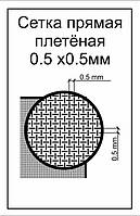 Фототравлення для моделювання. Сітка пряма плетена. Комірка 0,5 х0,5 мм. ACE S008