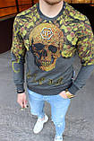 Чоловічий світшот Philipp Plein M101 різнобарвний S, М, XL, фото 3