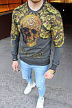 Чоловічий світшот Philipp Plein M101 різнобарвний S, М, XL, фото 4