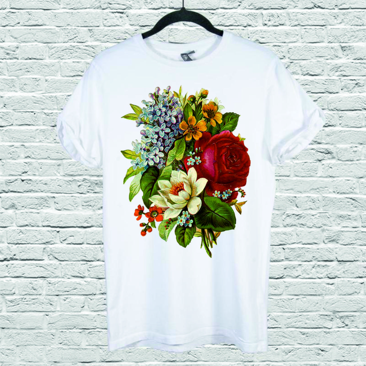 Футболка жіноча з принтом Flower_Vintage, фото 1