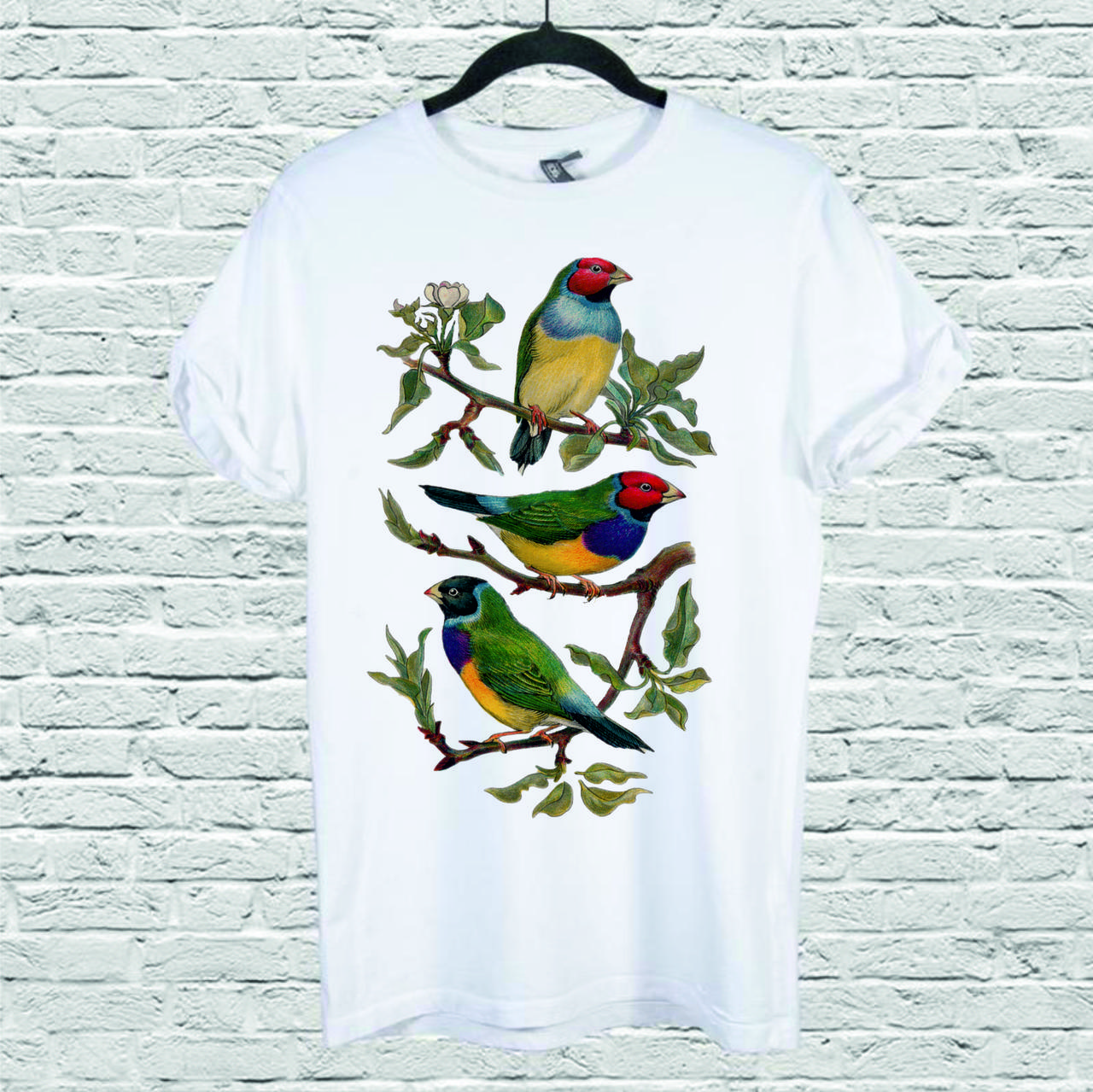 Футболка YOUstyle Birds 0145 M White