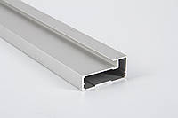 Алюминиевый рамочный профиль М4 для мебельных фасадов длина 5,95м алюминий натуральный (серебро) (цена 1пог.м)