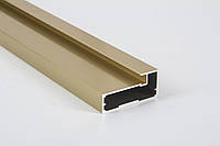 Алюминиевый рамочный профиль М4 для мебельных фасадов длина 5,95м золото полированное (цена 1пог.м)