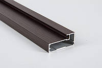 Алюминиевый рамочный профиль для мебельных фасадов М4 длина 5,95м венге (цена 1пог.м)