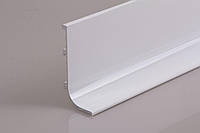 Профиль алюминиевый для фасадов без ручек L-образный длина 5,95м белого цвета (Профиль ФБР L) (цена 1пог.м)
