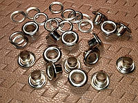 Люверси 5 мм (сталь) нікель 200 штук.