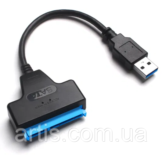 Адаптер Usb 3.0 — Sata для під'єднання Sata жорсткого диска або Ssd 2.5" до комп'ютера або ноутбука