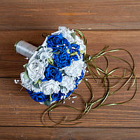 Букет-дублёр для невесты в синих тонах (арт. BD-006)