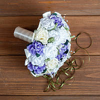 Свадебный букет-дублер с сиреневыми розами (арт. BD-007)