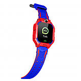 Смарт-годинник дитячі з GPS Brave Q19, червоно-блакитні, фото 2