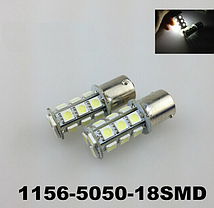 Світлодіодна лампа 1156 BA15S 18 SMD 5050 LED (червоний), фото 2