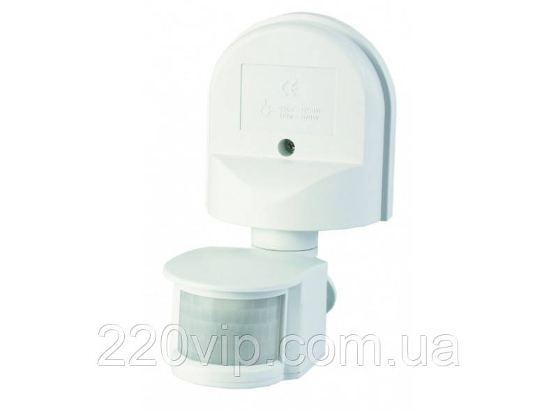 Датчик руху 0.5 W IP44 Luxel MS-02W білий, світла, освітлення, для світильників, фото 1