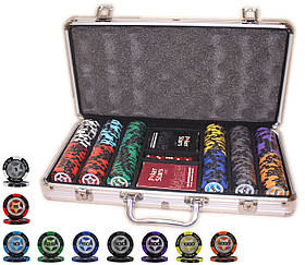 Професійний покерний набір "Poker Star" 300 фішок по 14 грам