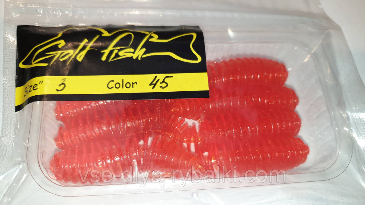Силікон Джміль 3" сьедобный "Gold fish" color 45